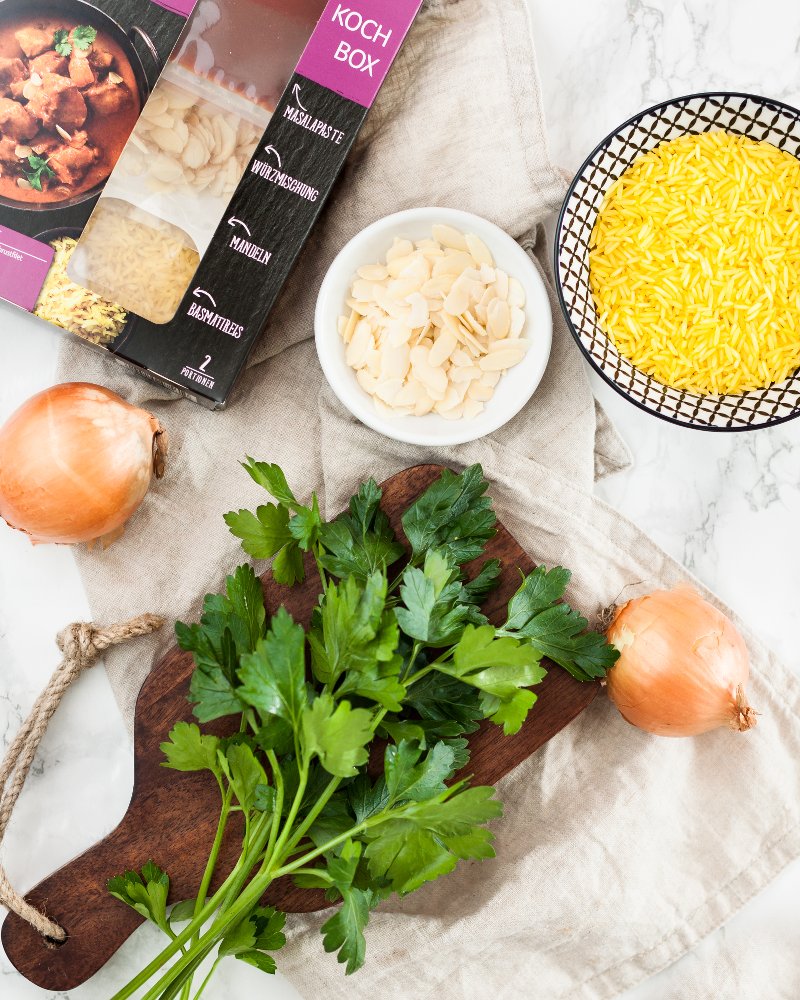Knorr Kochbox Curry Mahlzeit